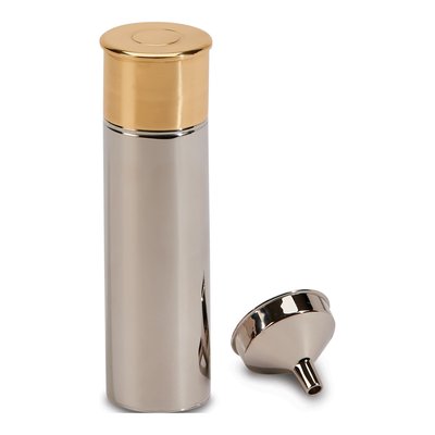 Shotgun Shell Stainless Steel 3oz Flask & Funnel – view 2