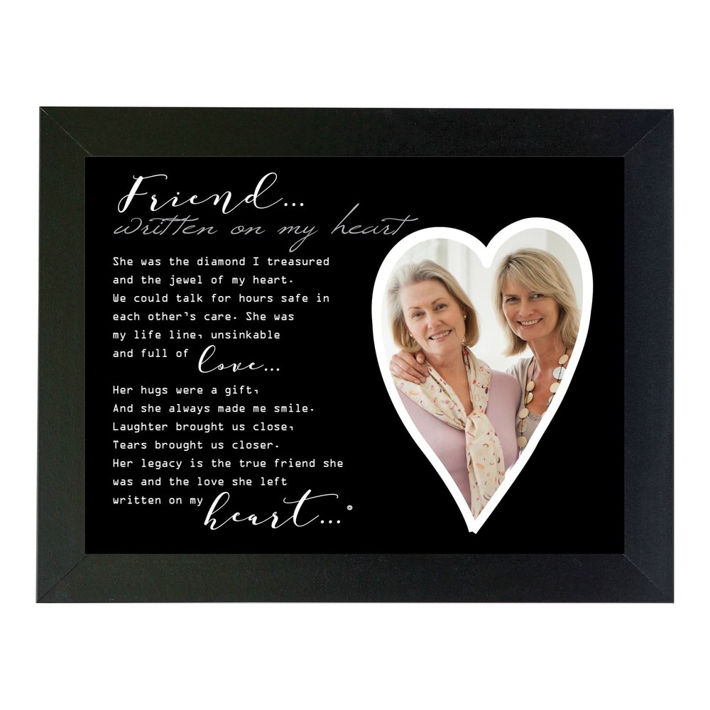 Written on My Heart 5x7 Black Friend Frame