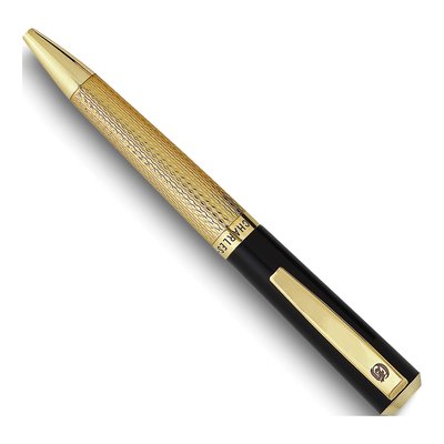 Charles Hubert Gold-Tone Black Art Deco Pen