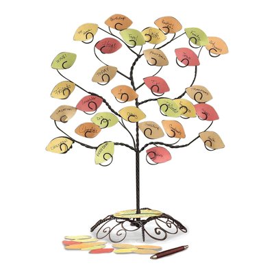 My Thankful Tree Tabletop Decor with 30 Leaves
