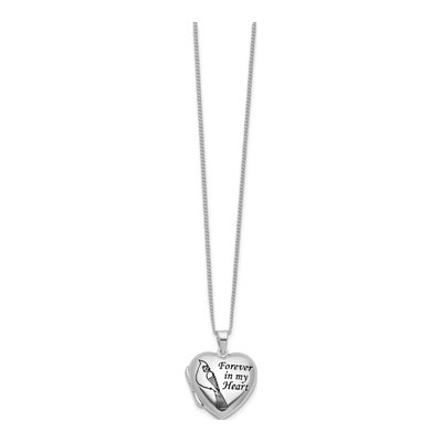 Cardinal Memorial Locket Necklace, 18" Chain – view 2