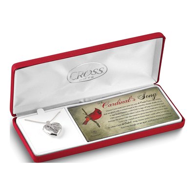 Cardinal Memorial Locket Necklace, 18" Chain – view 7