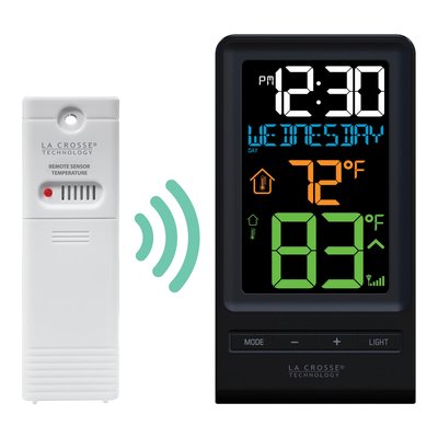 Wireless Color Temperature Station with Clock – view 4