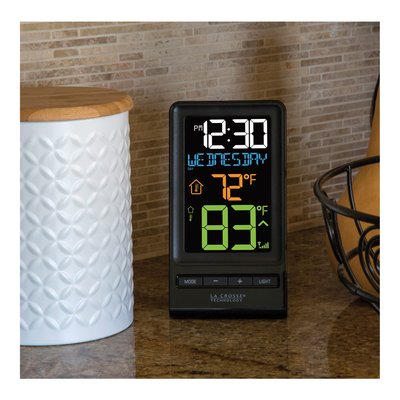 Wireless Color Temperature Station with Clock – view 5