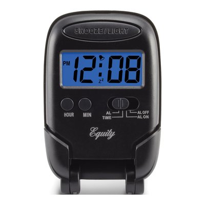 LCD Digital Travel Alarm Clock with Blue Backlight