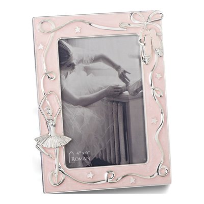 Ballet Pink Enamel 4x6 Photo Frame - Dance Gift