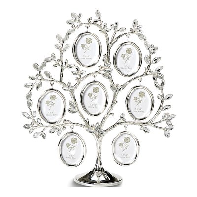 Silver-Tone Family Tree Photo Frame Keepsake Gift
