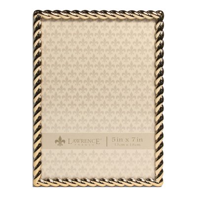 Gold-Tone 5x7 Rope Photo Frame