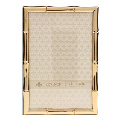 Gold-Tone 4x6 Bamboo Metal Photo Frame