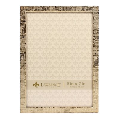 Gold-Tone Linen Texture 5x7 Photo Frame