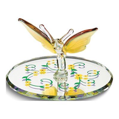 Monarch Butterfly Handcrafted Glass Figurine Gift – view 2