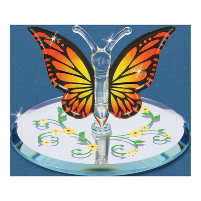 Monarch Butterfly Handcrafted Glass Figurine Gift – view 3