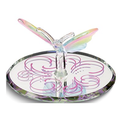 Handcrafted Glass Butterfly Rainbow Figurine Gift – view 2