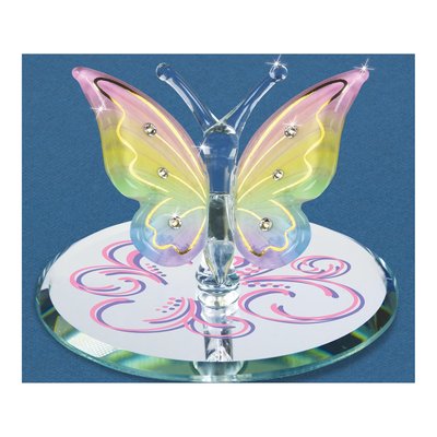 Handcrafted Glass Butterfly Rainbow Figurine Gift – view 3
