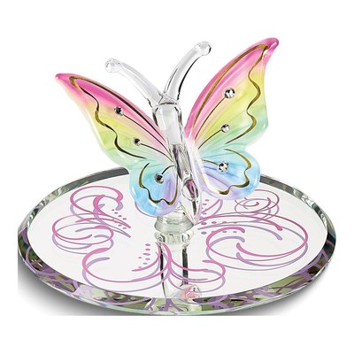 Handcrafted Glass Butterfly Rainbow Figurine Gift