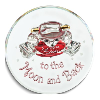 Glass Baron 'Love You To The Moon' Bear Figurine – view 3