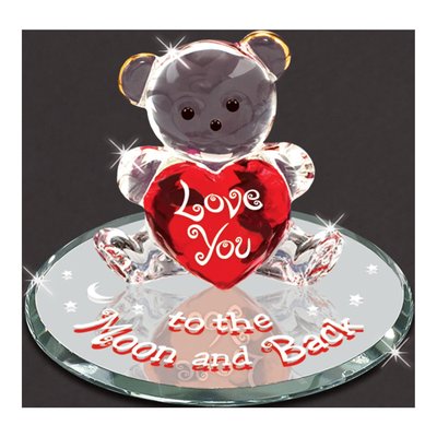 Glass Baron 'Love You To The Moon' Bear Figurine – view 4