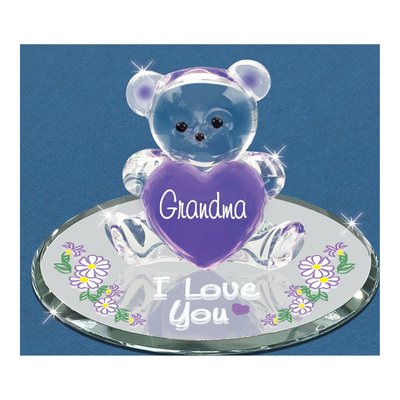 Glass Baron Bear "Grandma, I Love You" Figurine – view 4