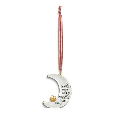 Glass Baron "Love You to the Moon" Heart Ornament – view 3