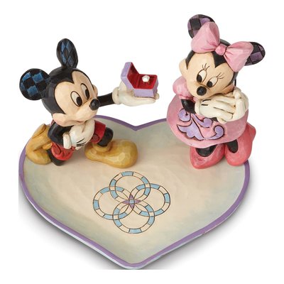 Disney Traditions Mickey & Minnie Ring Box Figurine – view 2