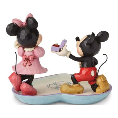 Disney Traditions Mickey & Minnie Ring Box Figurine – view 3