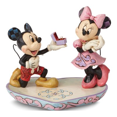 Disney Traditions Mickey & Minnie Ring Box Figurine