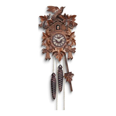 Carved Wooden Cuckoo Clock - 12 Melodies