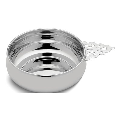 Sterling Silver Empire Pierced Handle Porringer