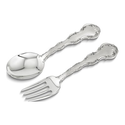 Gorham Sterling Silver Strasbourg Baby Flatware Set