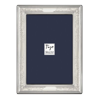 Sterling Silver 8x10 Floral Photo Frame