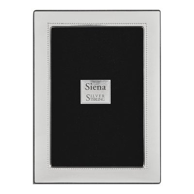 Sterling Silver 4x6 Beaded Photo Frame