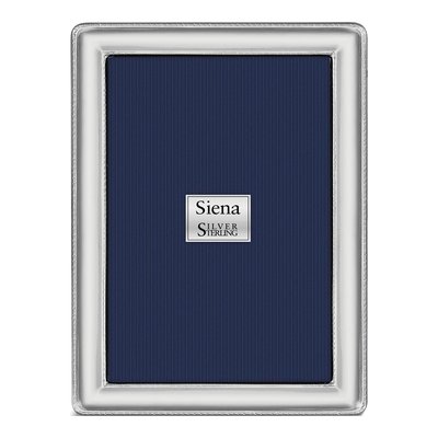 Sterling Silver Rope Edge 5x7 Photo Frame