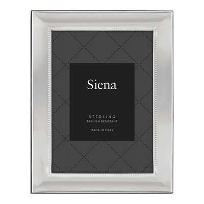 Silver Tone Beaded 5x7 Photo Frame