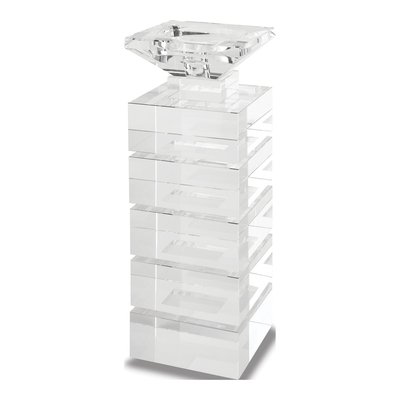 Crystal Glass Medium Illusion Candle Holder