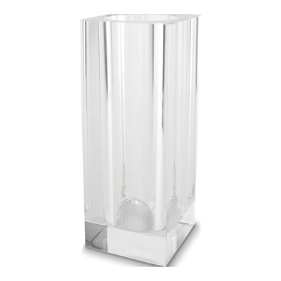 Crystal Glass Rectangle Block Vase