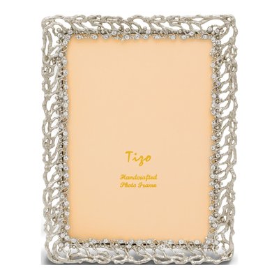 Silver-Tone Ivy Crystal 5x7 Photo Frame Gift