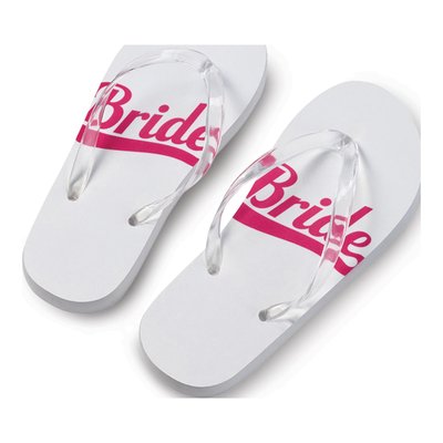 Bride Flip Flops White Small 5-6