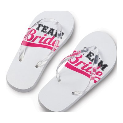 Team Bride Flip Flops - Small Size 5-6