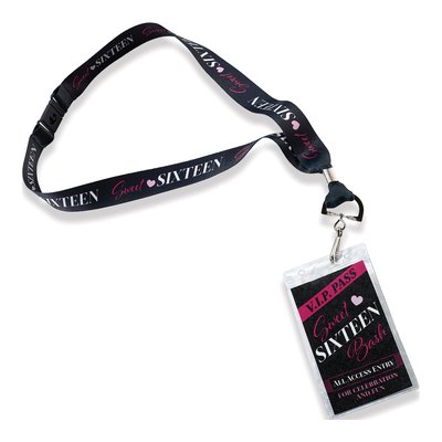 Sweet Sixteen Lanyard - Lillian Rose Birthday Gift