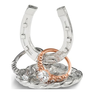 Pewter Lucky Horseshoe Ring Holder – view 4