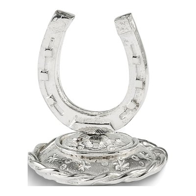 Pewter Lucky Horseshoe Ring Holder