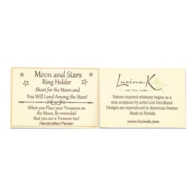 Pewter Moon & Stars Ring Holder – view 5