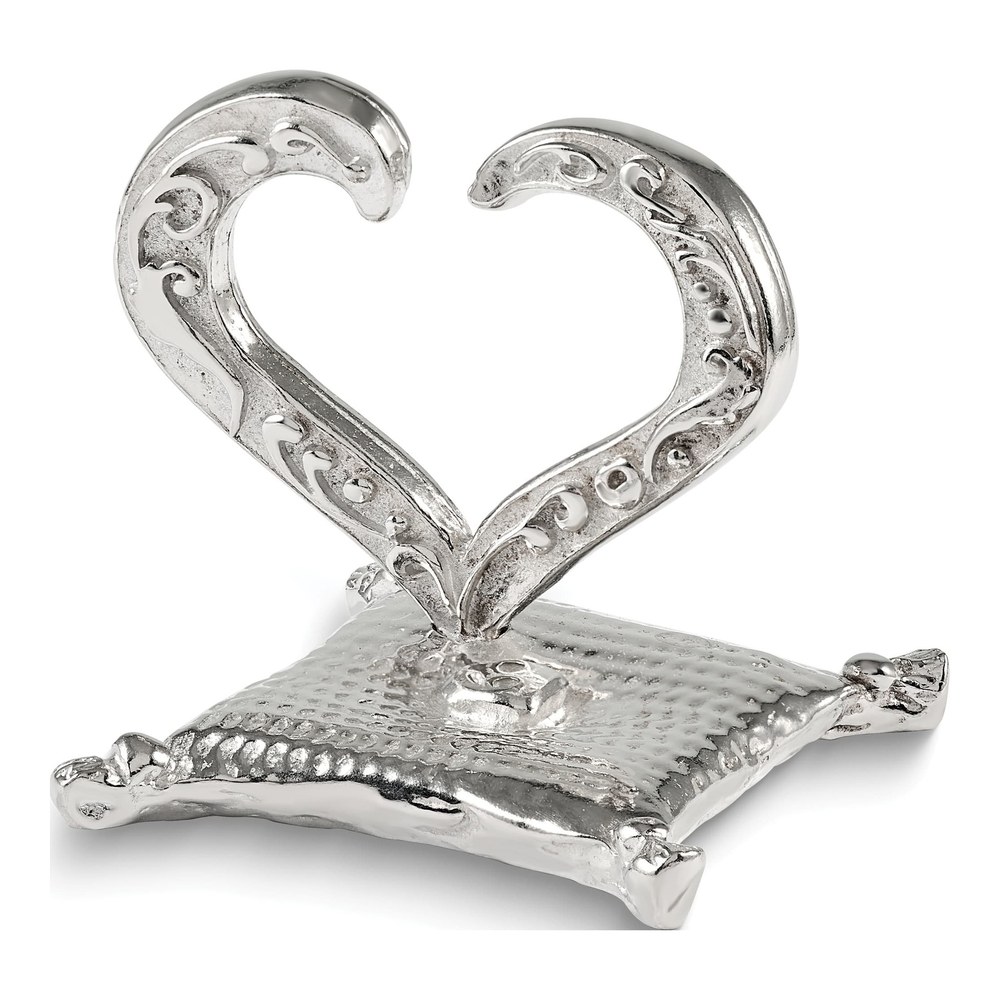 Pewter Open Heart Ring Holder