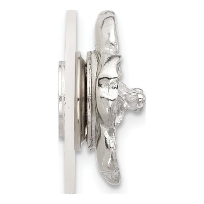 Pewter Cherry Blossom Magnetic Scarf Pin – view 3