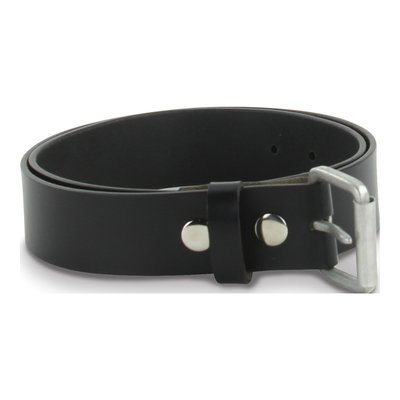 Men's Black Smooth Leather Belt, 40 In