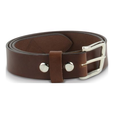 Men's Brown Leather Belt, 36 In