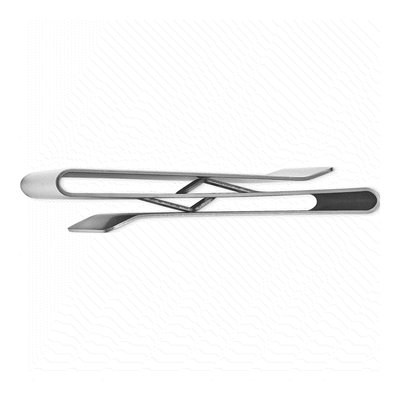 Antique Silver-Tone Engravable Double-Sided Money Clip – view 2