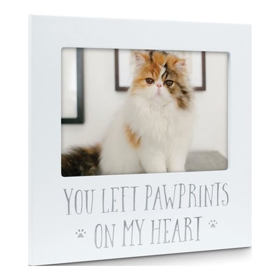 Pet Remembrance Photo Frame - Pawprints on My Heart