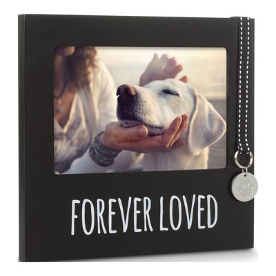 Black Wooden FOREVER LOVED Pet Memorial Frame