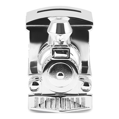 Silver-Tone Metal Train Bank – view 2